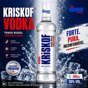 VODKA KRISKOF TRAGO RUSSO CX 6X900ML