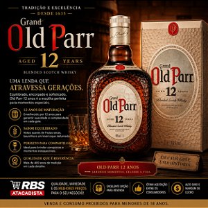 Whisky Old Parr 1 litro CX/12