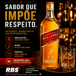 Whisky Johnnie Walker Red Label 12x1