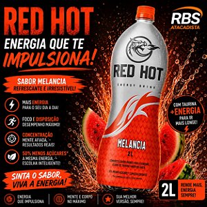 RED HOT MELANCIA ENERG PET 6X2L