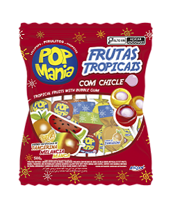PIRULITO POP MANIA FRUTAS TROPICAIS 9G 24X500G