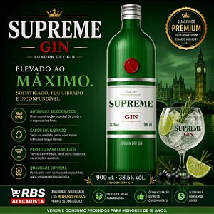 SUPREME LONDON DRY GIN VID TRAD 6X970 ML