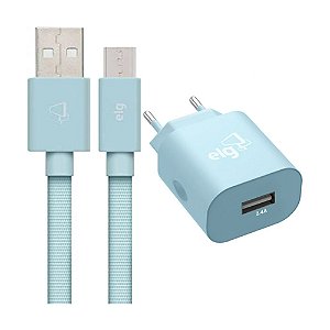 Carregador Compacto Com Cabo Usb Tipo-C Android Certificado