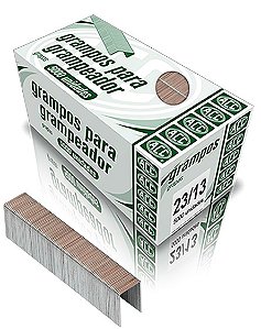 Grampo p/ Grampeador 23/13 cx 1000un Galvanizado