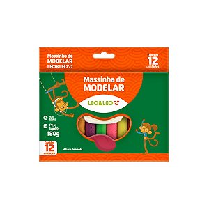 Massinha De Modelar 180g 12Cores Amido