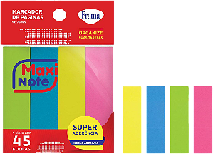 MAXI NOTE MARCADOR DE PAGINAS 19MMX76MM NEON AM AZ VD RS