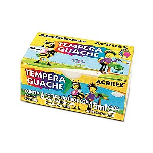 Tinta guache c/6 cores