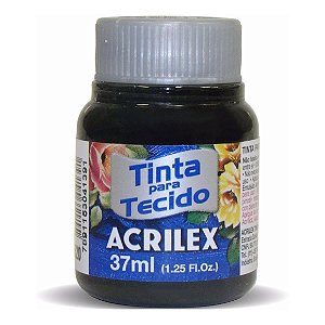 Tinta de tecido fosca 37ml preta 520