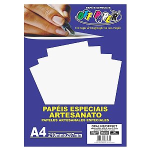 Papel opaline Branco A4 240g