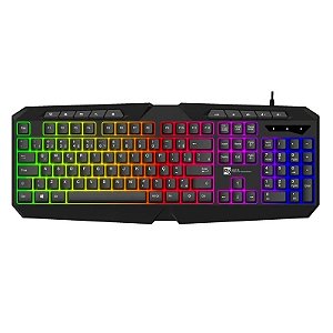 Teclado Gamer USB Led Multicolorido L-Pro