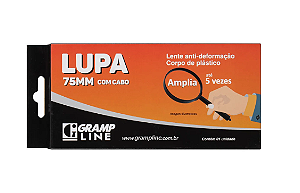 Lupa de Mão Multiuso 75mm GrampLine com Cabo Ergonômico