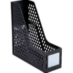 Organizador de Pastas e Revistas Individual Preto Maxcril Waleu