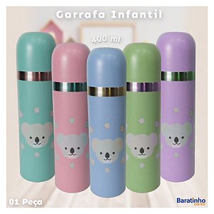 Garrafa Térmica Infantil 400ml Inox Coala Color Fratelli