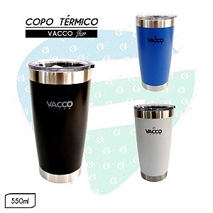 Copo Térmico 550ml Vacco Therm Inox Com Tampa Para Cerveja