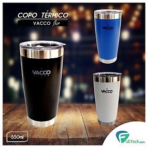 Copo Térmico Vacco Therm 550ml Inox Com Tampa Para Cerveja