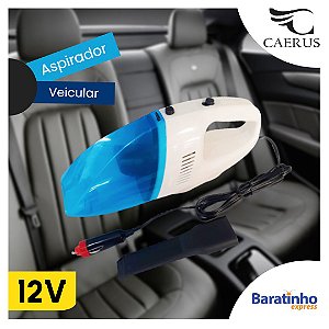 Aspirador De Pó Portátil Automotivo 12v Filtro Lavável