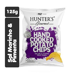 Batata frita sabor Sal Marinho e Pimenta preta moída 125g Hunter's Gourmet