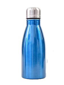 Garrafa Térmica Parede Dupla Squeeze Inox 500ml Azul
