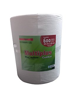 Pano Multiuso Multiplus Combat Branco 600 Folhas 28cm X 240m