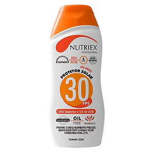 Protetor solar fps 30 corporal nutriex profissional 120ml