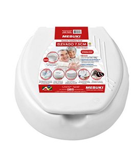 Assento Sanitário Oval Elevado 13,5cm