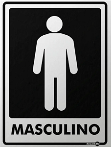 Placa Sinalização - Banheiro Masculino