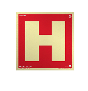 Placa Fotoluminescente E8 Hidrante de Incêndio