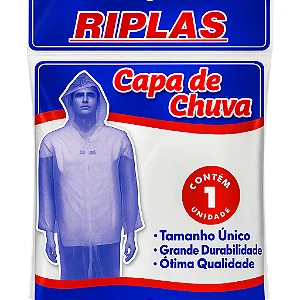 Capa De Chuva Descartável Transparente - Estádio Riplas