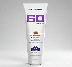 Creme Protetor Solar Fator Fps 60 Bisnaga 120g Mavaro