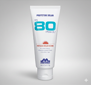 Creme Protetor Solar Fator Fps 80 120g Mavaro