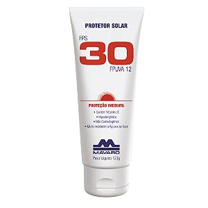 Creme Protetor Solar Fator Fps 30 Bisnaga 120g Mavaro