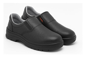 Sapato de segurança Em Couro Conforto Epi Sv62 Bico PVC