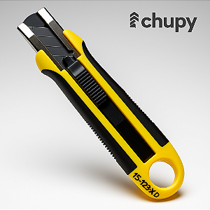 Estilete Exfak 15-123 com Lâmina Retrátil e Alta Segurança