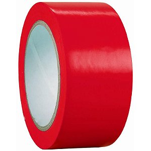 FITA DEMARCAÇÃO DE SOLO 48MMX 30M VERMELHO