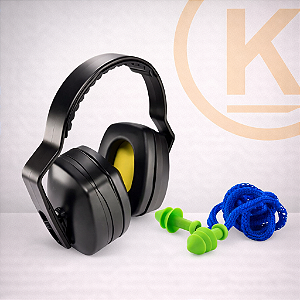 Kit Abafador Ledan 21dB + Protetor Auricular Quantum - Dupla Proteção