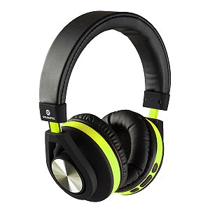 Headphone Goldentec Bluetooth Dual Color Preto com Verde