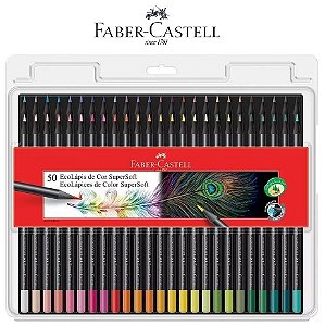 Lápis de Cor Ecolápis Super Soft 50 Cores Faber Castell