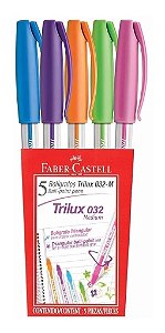 Caneta Trilux 032 Colors Estojo com 5 unidades