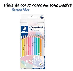 Lápis De Cor Estojo C/12 Cores Pastel Staedtler