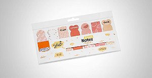 Bloco Smart Notes Marca Páginas Frutas  BRW