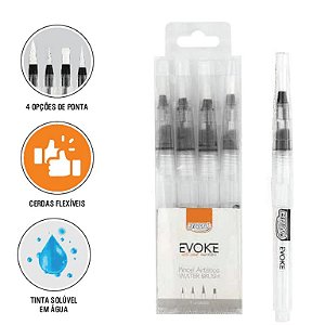 Pincel Artístico Evoke Water Brush c/4und  BRW