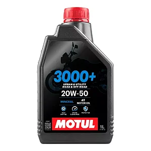 Óleo Motul - 3000+ 4T 20W50 Mineral (1 litro)