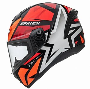 CAPACETE PEELS SPIKE II 1ST PTO/VERM