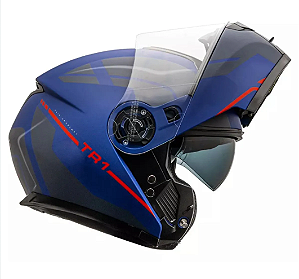 Capacete Peels TR1 Control Articulado Azul Marinho Fosco