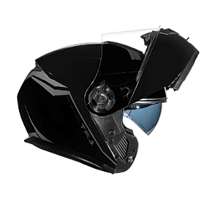 Capacete Peels TR1 NKD Articulado Preto Brilho
