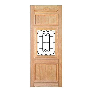 Porta Maciça Realeza Com Grade