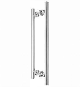 Puxador Duplo Tubolar 1.1/2" Liso Kromax