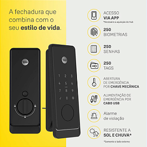 Fechadura Digital Gemini Mini Yale