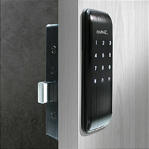 Fechadura Digital SL125 Preto Papaiz