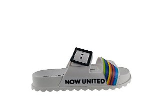 Chinelo Now United 22645 Pop Collection Branco Multicolor